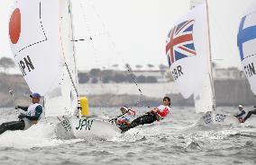 Olympics: Japan pair ends 1st day of 470 sailing at top of fleet