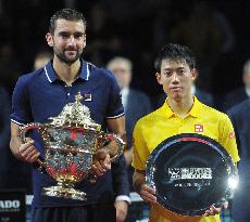 Tennis: Cilic beats Nishikori in Swiss Indoors final
