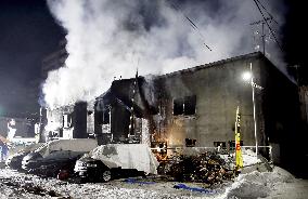 Fire at Sapporo apartment building