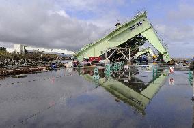 Tsunami-hit Haramachi thermal power plant