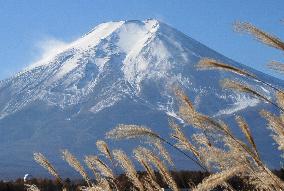 Snow-capped Mt. Fuji