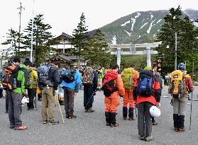 Exploration on Mt. Ontake starts