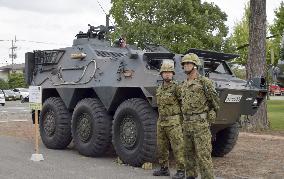 Chemical protection vehicle ready for use upon volcanic eruption