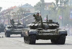 Parade held in Russia to mark 70th anniv. of WWII end