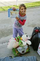 Donations continue to arrive at refugee facility in Munich