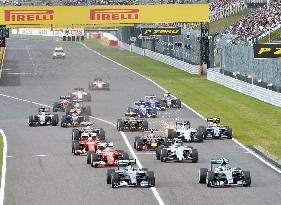 Hamilton tops Rosberg in Japanese Grand Prix