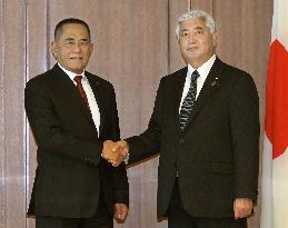 Japan, Indonesia defense chiefs meet in Tokyo