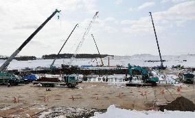 Construction resumes on nuclear fuel storage facility