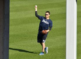 Yankees pitcher Tanaka trains in Tampa