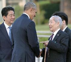 Obama meets with hibakusha in Hiroshima