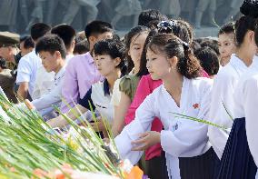 N. Korea marks 22nd anniv. of founder Kim Il Sung's death