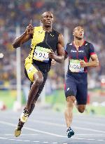 Olympics: Bolt completes unprecedented 100m three-peat