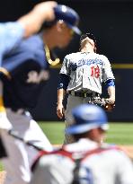 Baseball: Maeda takes loss as Brewers beat Dodgers