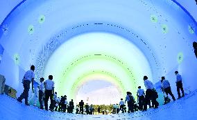 Large inflatable tent displayed