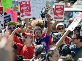Demonstrators rally against racism in San Francisco
