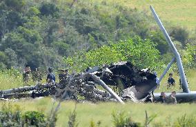 U.S. military helicopter accident in Okinawa