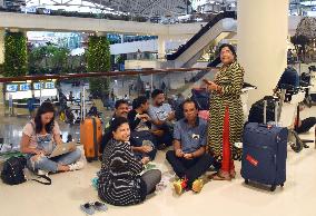 Tourists to Bali stranded at airport due to volcanic eruption