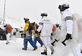 Police inspect eruption-hit ski resort
