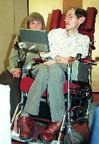 Theoretical physicist Stephen Hawking in Tokyo