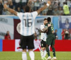 Football: Nigeria vs Argentina at World Cup