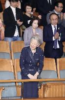 Japan's Empress Michiko attends a violin concert