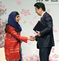 Nobel laureate Malala Yousafzai in Japan