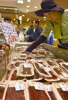 Whale meat sold in Japan