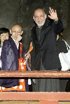 Karzai in ancient Japanese capital of Nara