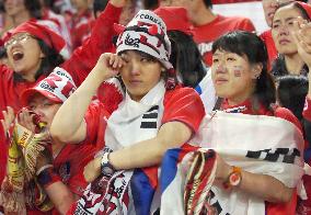 South Korea supporters shocked by team's defeat