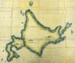 Hokkaido in 1st map of Japan made by famed surveyor