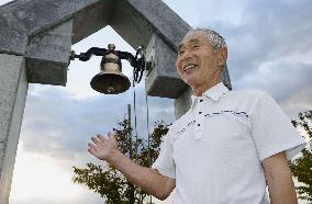 Man daily rings bell for souls of 2011 disaster victims