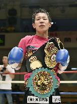 Koseki wins world female 102-pound unification match
