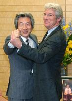 Actor Richard Gere promotes latest film in Japan