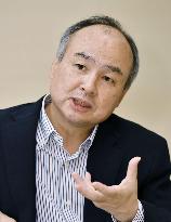 SoftBank's Son gives interview