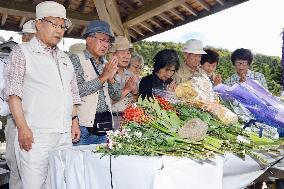 Victims commemorated on 2nd anniv. of Mt. Ontake eruption