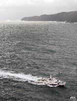 Fishing boat carrying 9 men capsizes off Matsue, western Japan