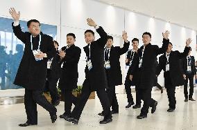 N. Korean athletes arrive in Japan for Asian Winter Games