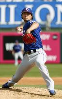 Baseball: Rangers' Darvish pitches against Royals