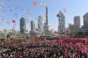 N. Korea holds opening ceremony for new residential area