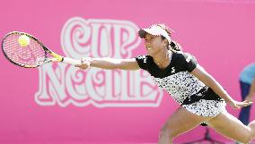 Tennis: Nara's q'final hopes wrecked by Wang at Japan Women's Open