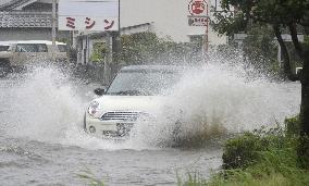 Typhoon makes landfall in Shikoku region of Japan, disrupts transport