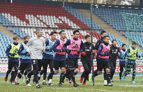 Soccer: Japan prepare for Brazil friendly
