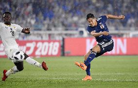 Football: Japan-Ghana friendly