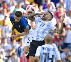 Football: France vs Argentina at World Cup
