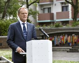 EC President Tusk in Nagasaki