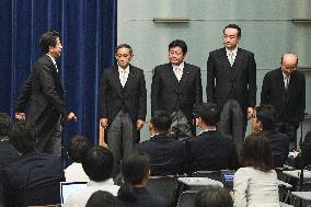 Japan PM Abe's Cabinet reshuffle