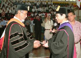East Timor President Gusmao honored by Takushoku University