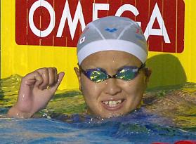 Japan's Shibata wins silver in women's 400m freestyle