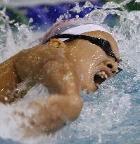 Shibata wins women's 400m freestyle at Pan-Pacific Swimming