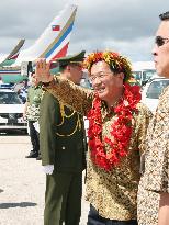 Taiwan's Chen arrives in Palau